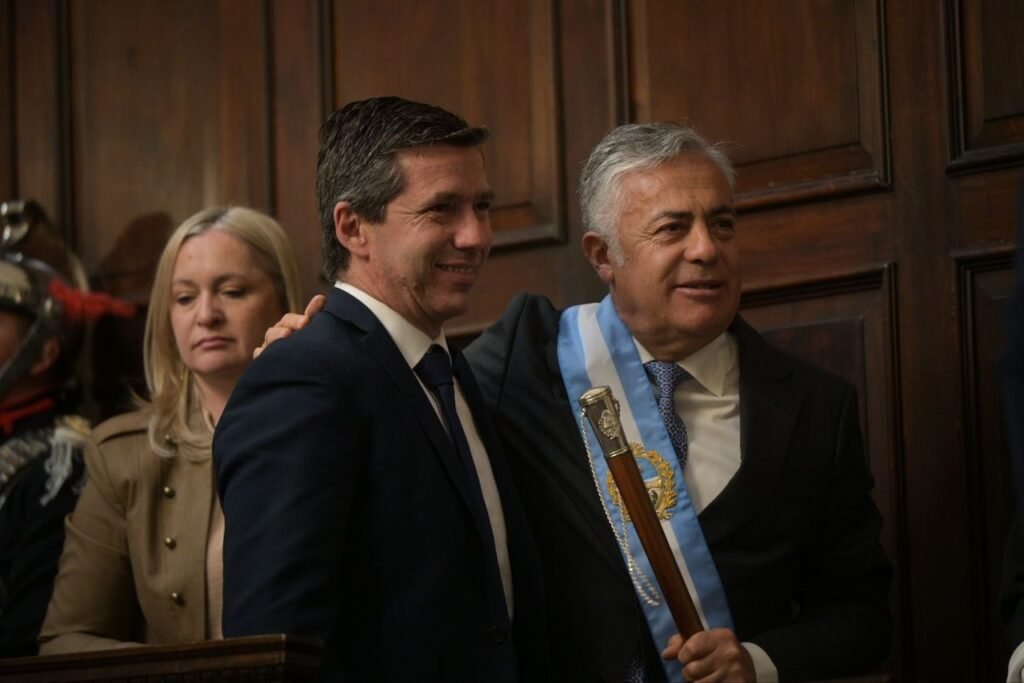 Andrés Lombardi junto a Alfredo Cornejo